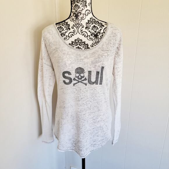 Soul Cycle Long Sleeve Scoopneck Top - Picture 1 of 5